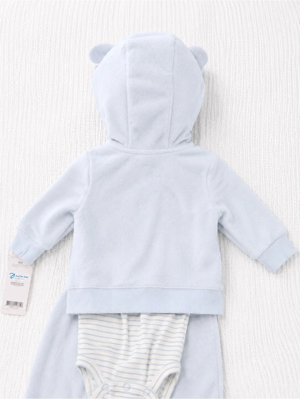 NWT Carter’s 3-Piece Baby Boy Outfit Set 6M Blue Bear Hoodie & Pants